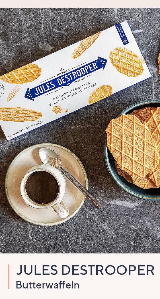 885963 JULES DESTROOPER feinstes Gebäck Butterwaffeln Vorrat 8 Packungen Inhalt 2.450g